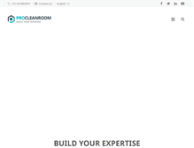 Tablet Screenshot of procleanroom.com